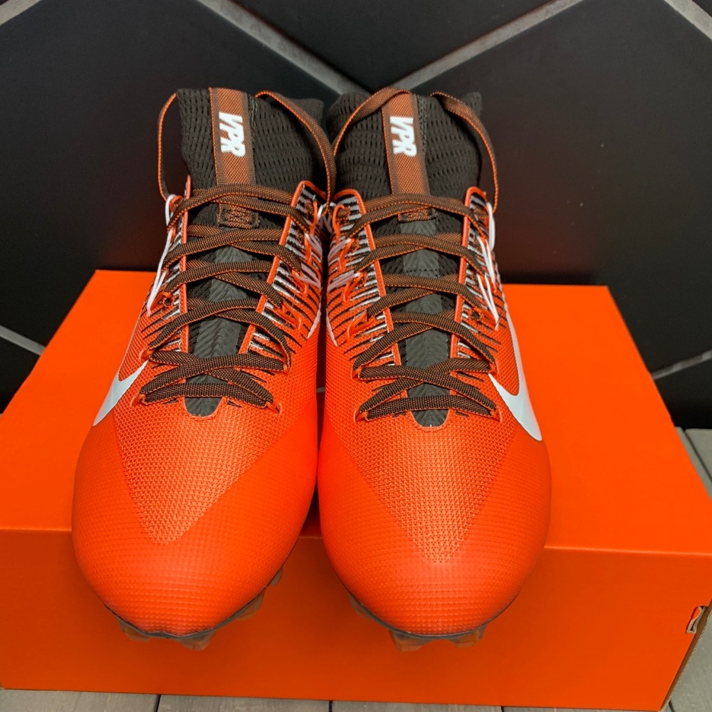 Nike Vapor Untouchable 2 Orange Brown Foot Cleats - Picture 3 of 5